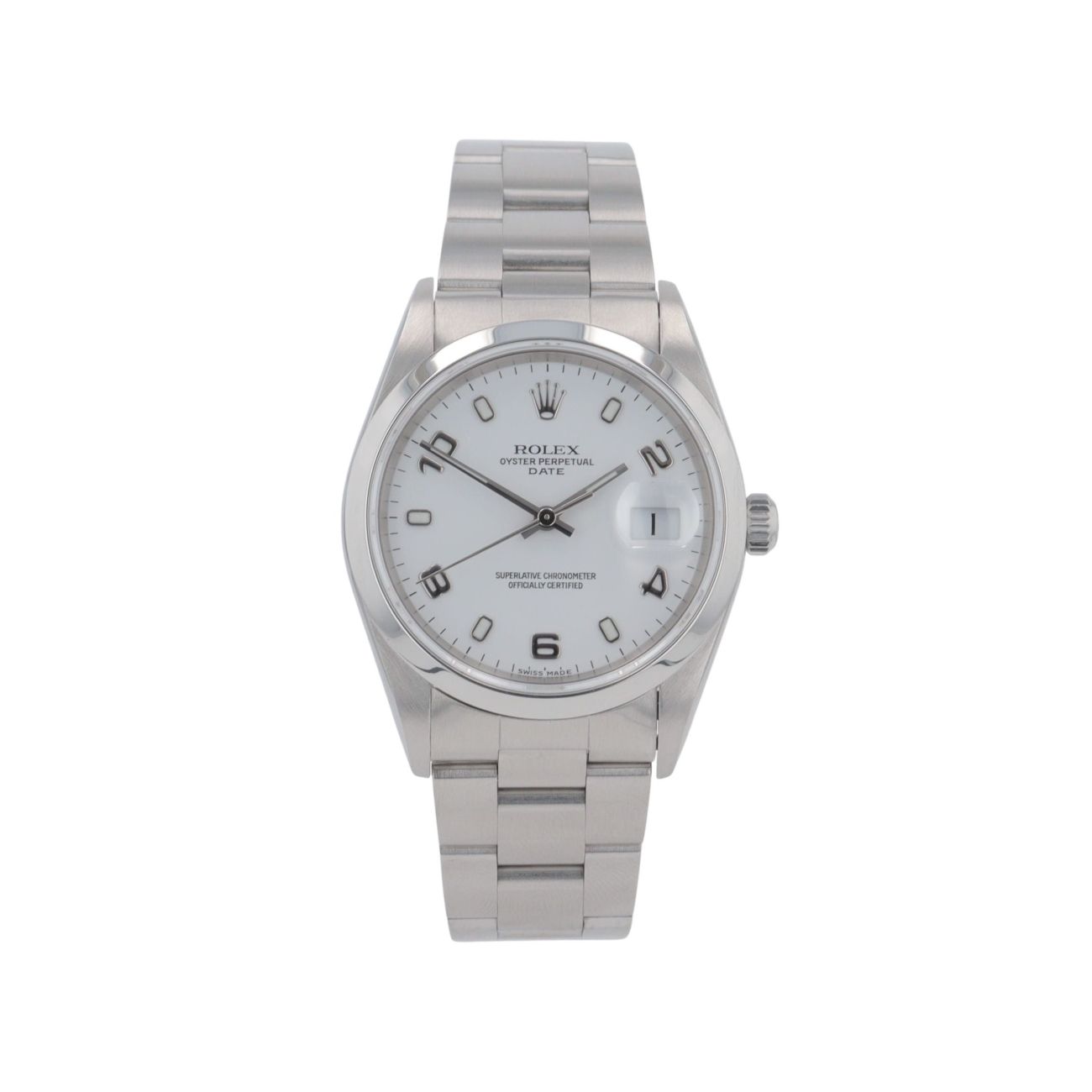 Rolex Oyster Perpetual Date Pre Owned Watch Ref 15200