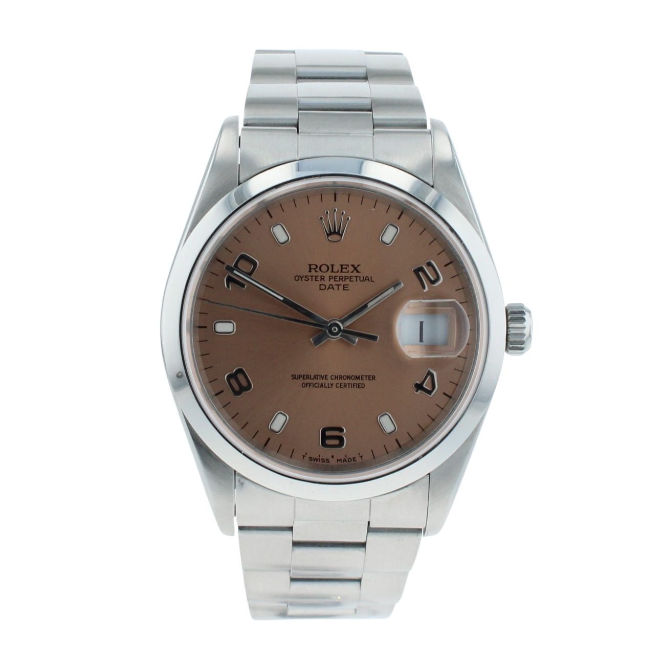 Rolex Oyster Perpetual Date Pre Owned Watch Ref 15200