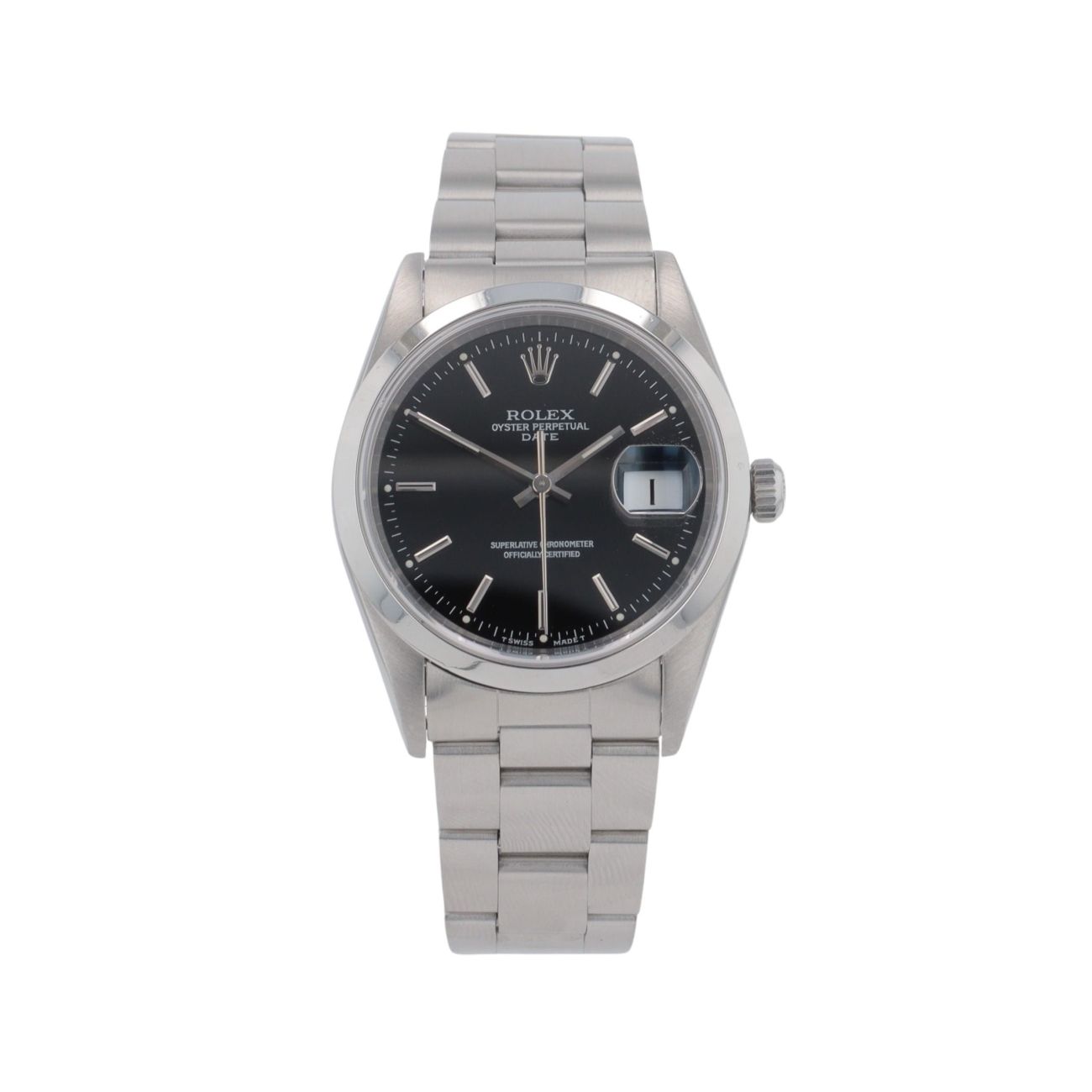 Rolex Oyster Perpetual Date Pre Owned Watch Ref 15200