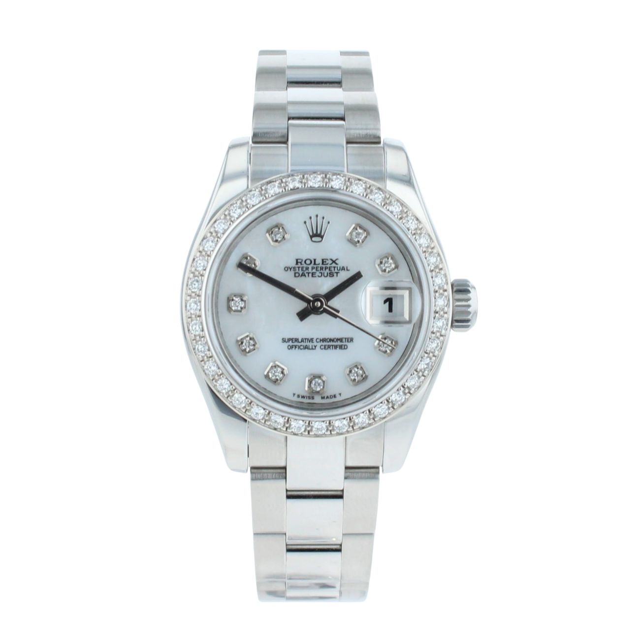 Rolex Custom Datejust Pre Owned Watch Ref 179160