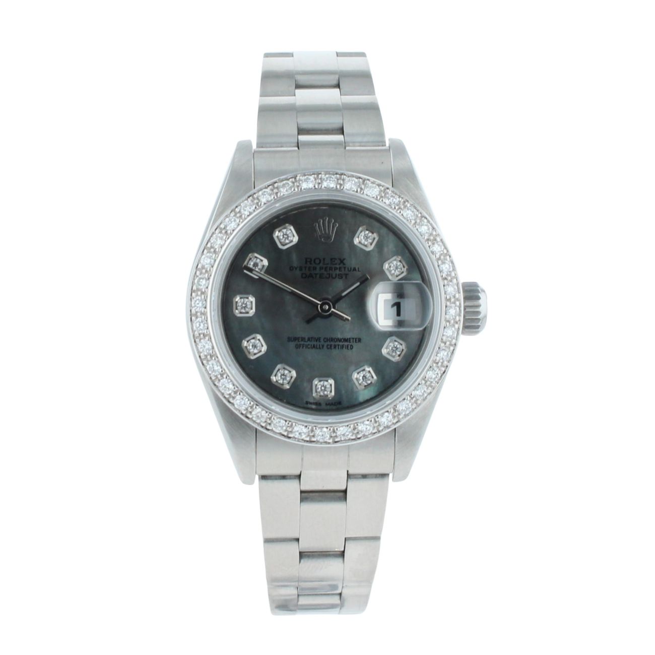Rolex Custom Oyster Perpetual Date Pre Owned Watch Ref 79160