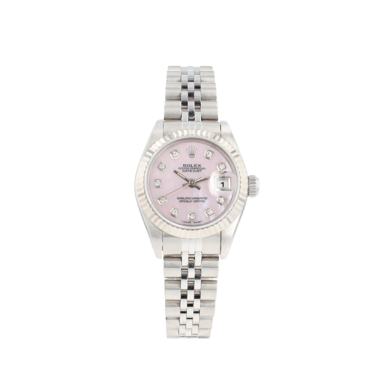 Rolex Custom Datejust Pre Owned Watch Ref 69174