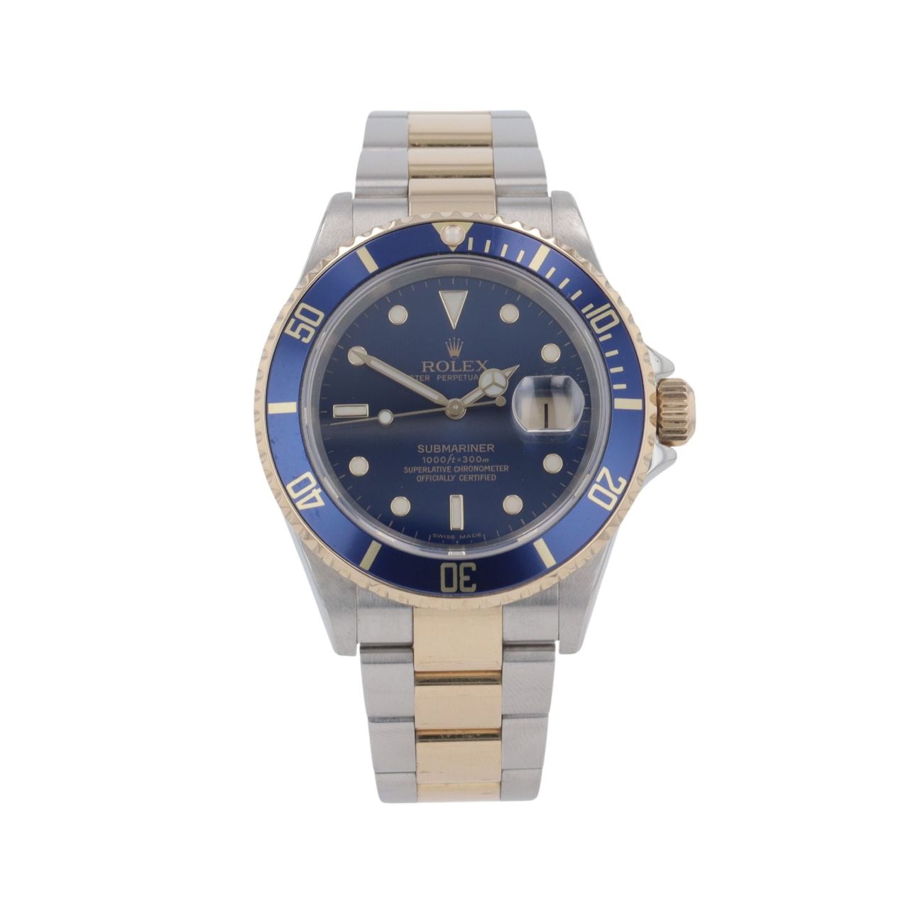 Rolex Submariner 'Bluesy' Pre Owned Watch Ref 16613