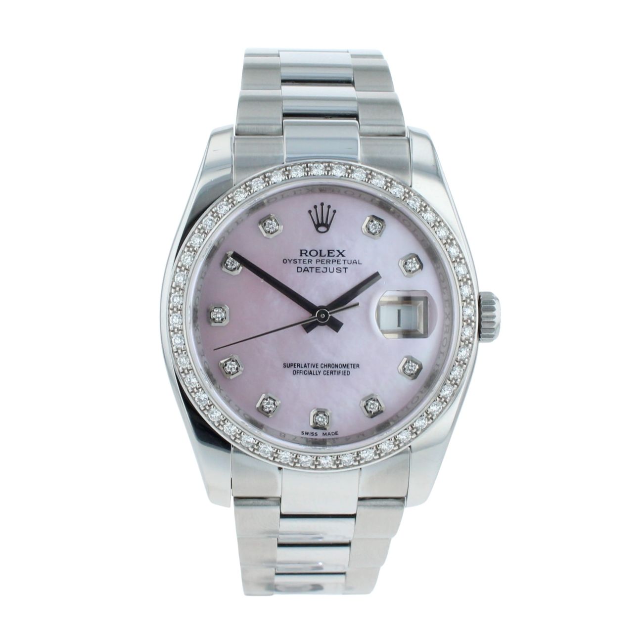 Rolex Custom Datejust Pre Owned Watch Ref 116200