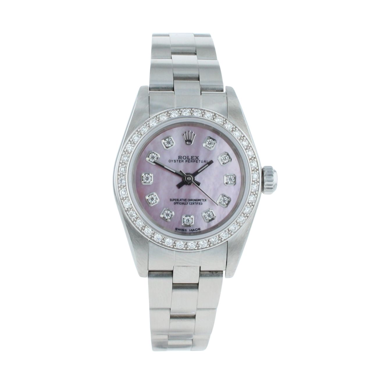 Rolex Custom Oyster Perpetual Pre Owned Watch Ref 76080