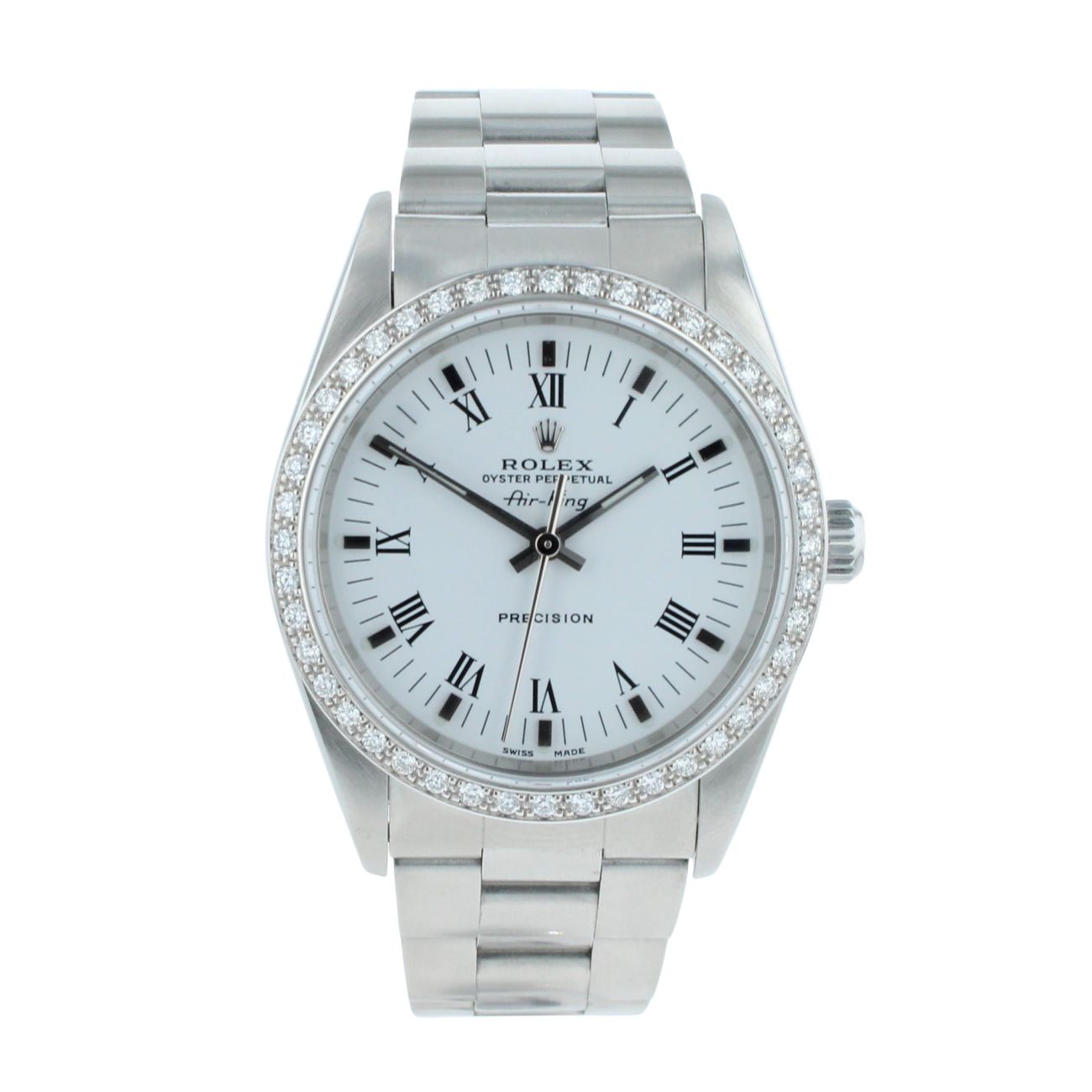 Rolex Custom Air-King Pre Owned Watch Ref 14010M
