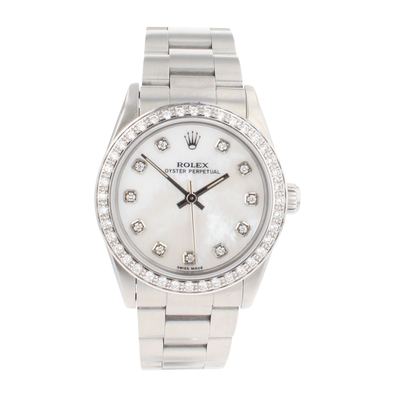 Rolex Custom Oyster Perpetual Pre Owned Watch Ref 67480