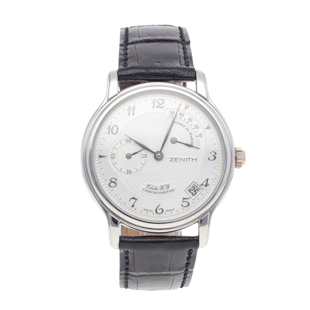 Zenith Elite Power Reserve Pre Owned Watch Ref 390240655