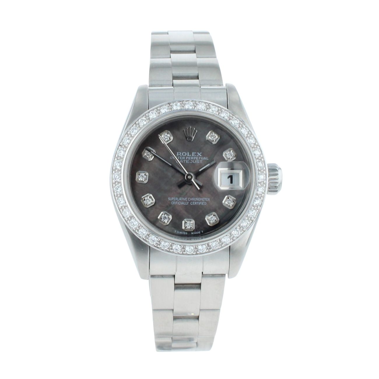 Rolex Custom Oyster Perpetual Date Pre Owned Watch Ref 79160