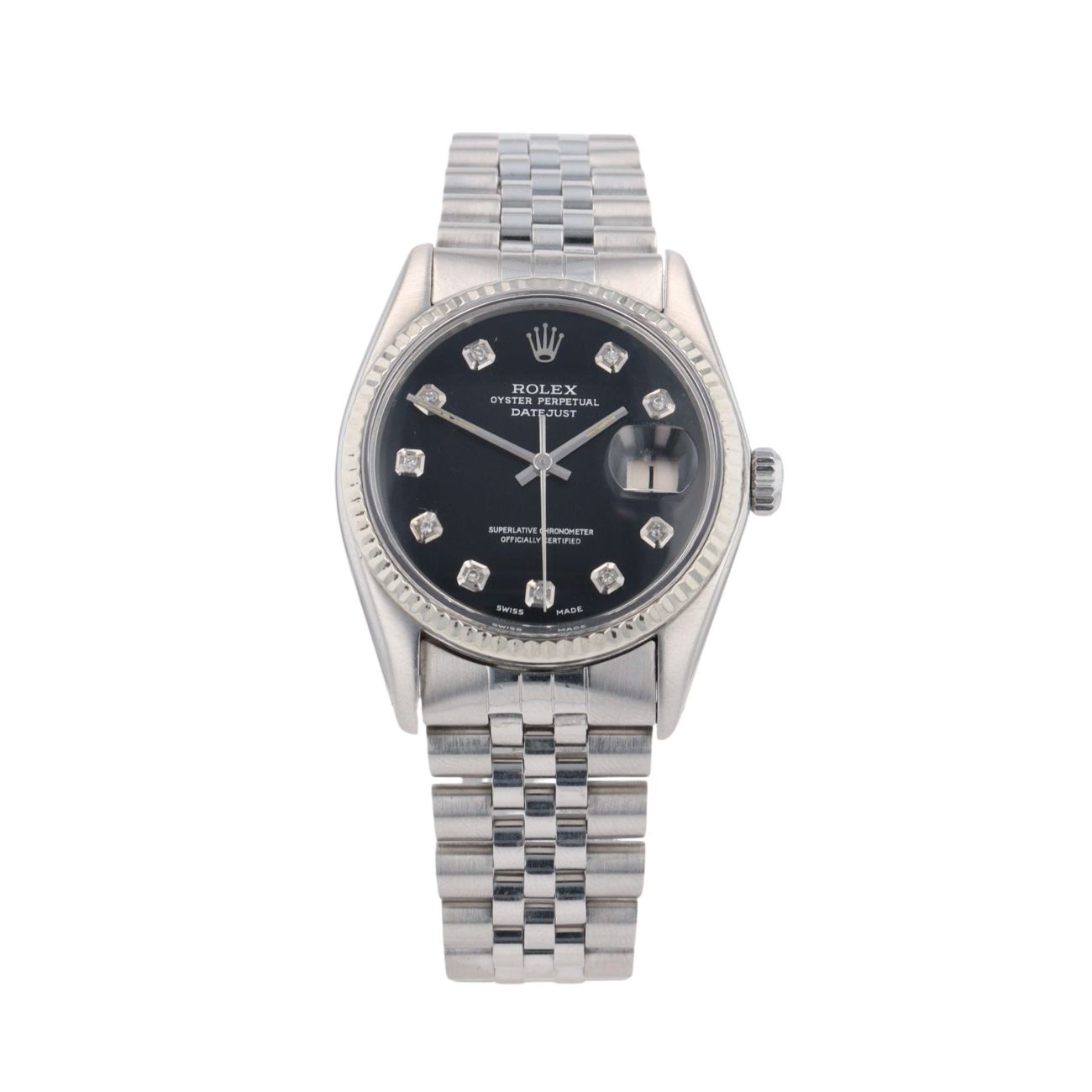 Rolex Custom Datejust Pre Owned Watch Ref 16014