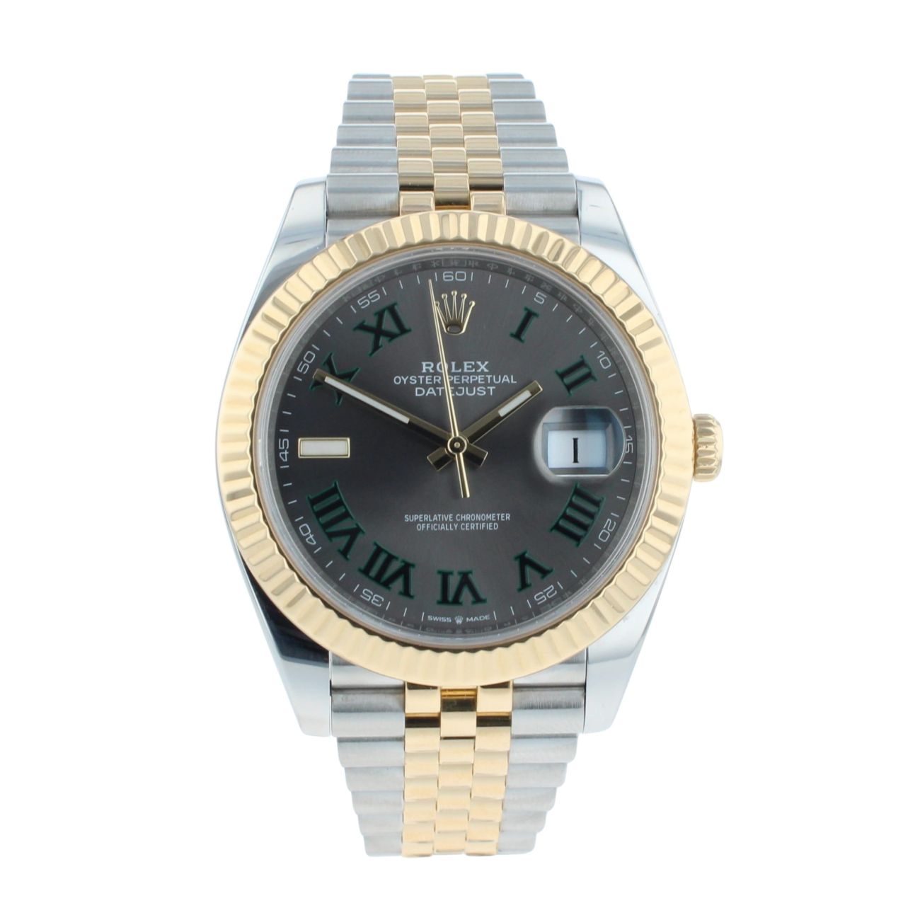 Rolex Datejust 'Wimbledon' Pre Owned Watch Ref 126333