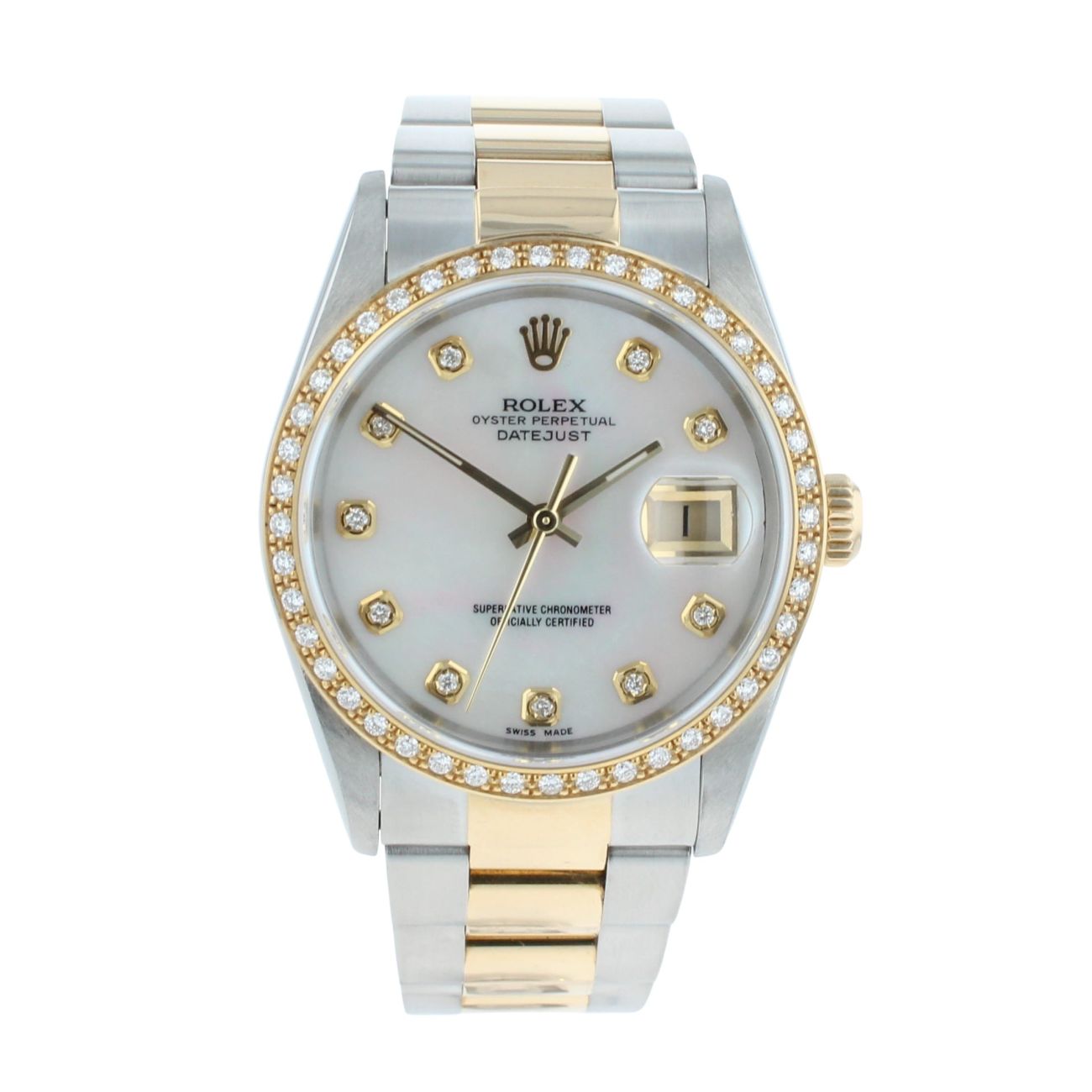Rolex Custom Datejust Pre Owned Watch Ref 16203