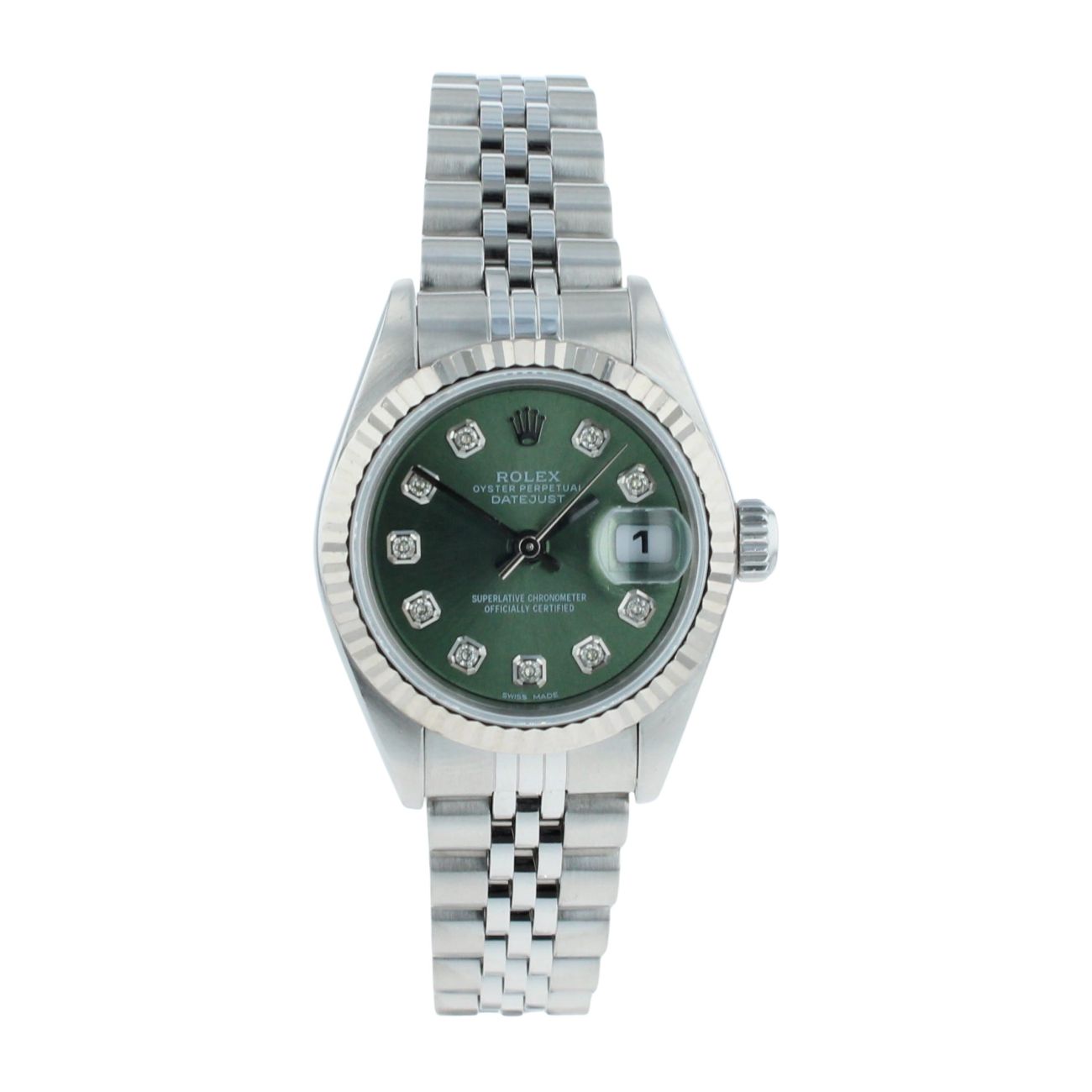 Rolex Custom Datejust Pre Owned Watch Ref 79174