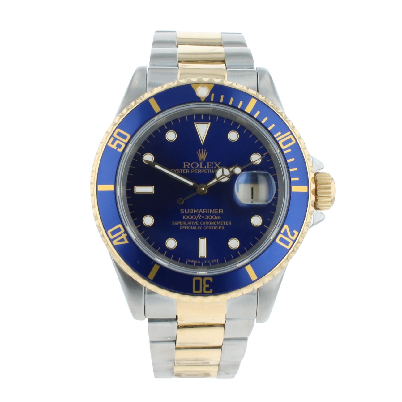 Rolex Submariner 'Bluesy' Pre Owned Watch Ref 16613