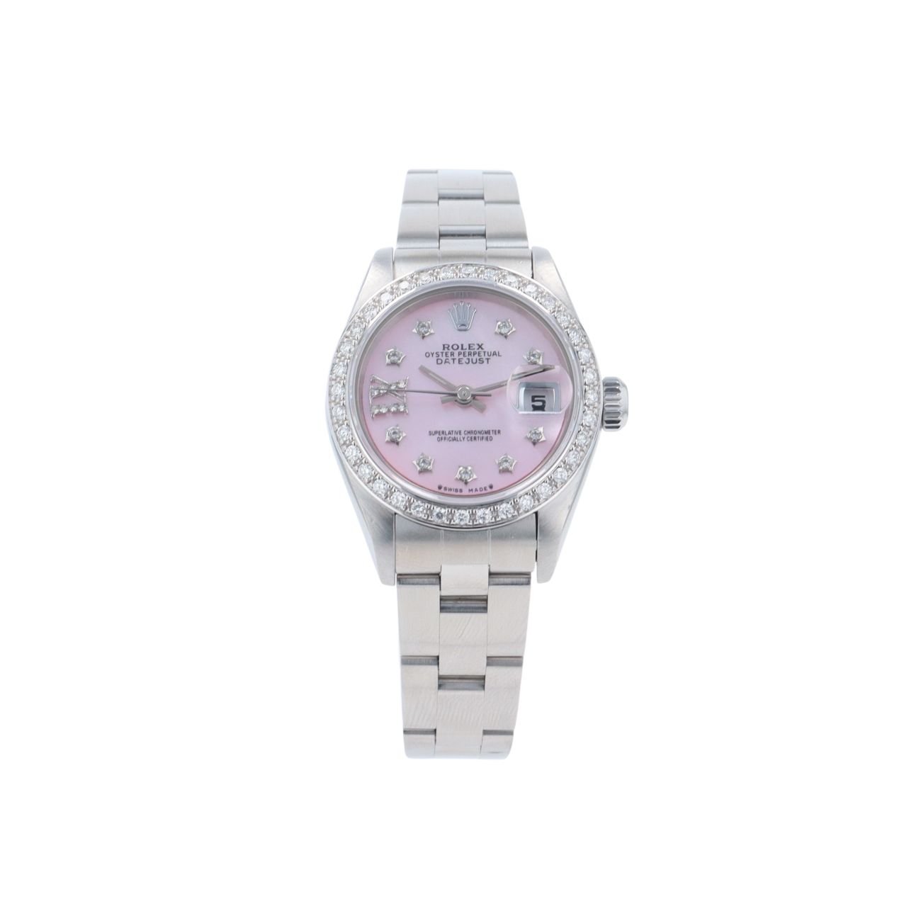 Rolex Custom Oyster Perpetual Date Pre Owned Watch Ref 79160