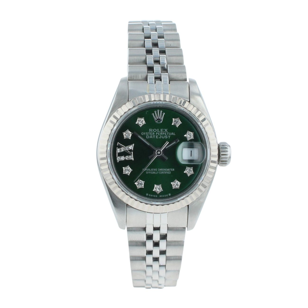 Rolex Custom Datejust Pre Owned Watch Ref 69174