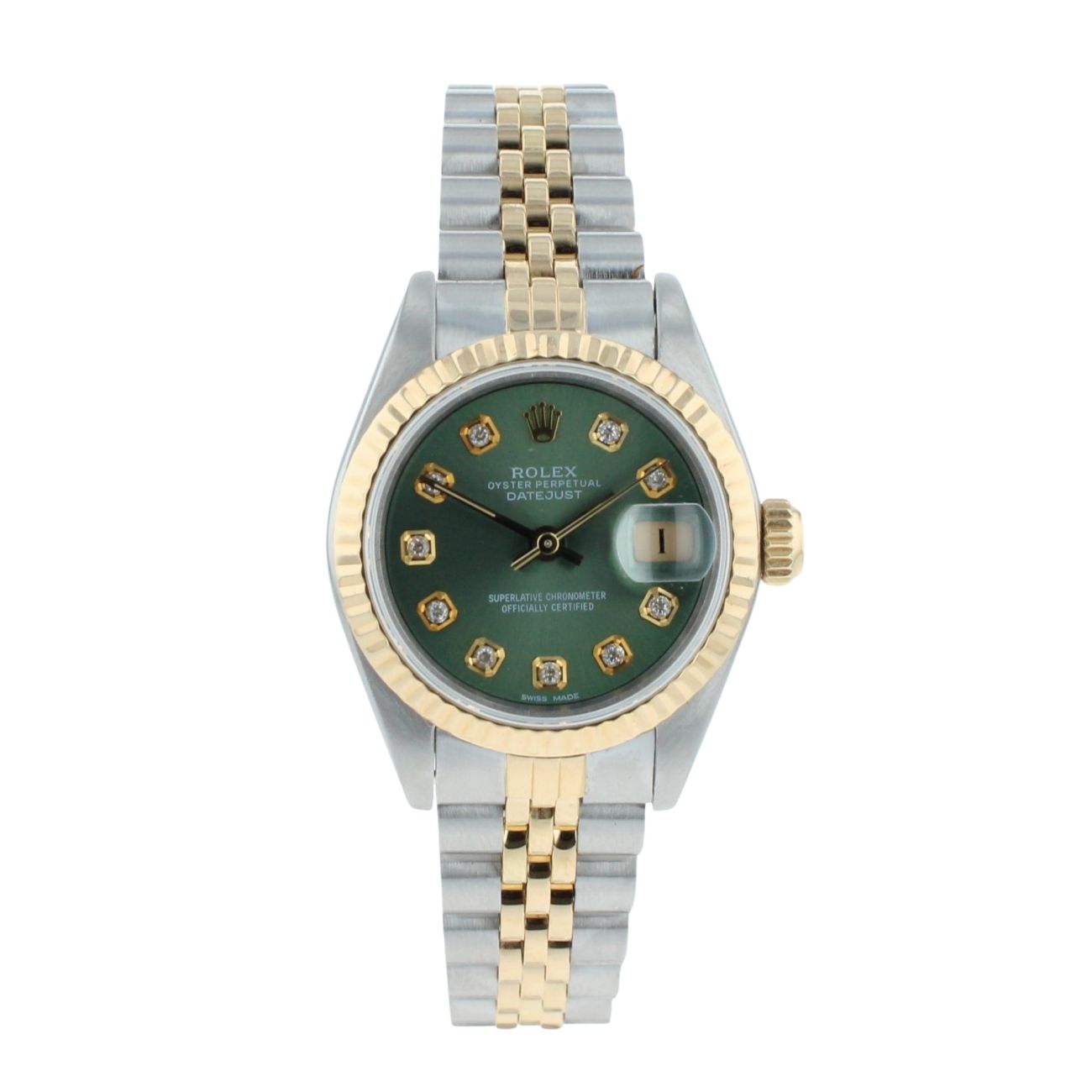 Rolex Custom Datejust Pre Owned Watch Ref 69173