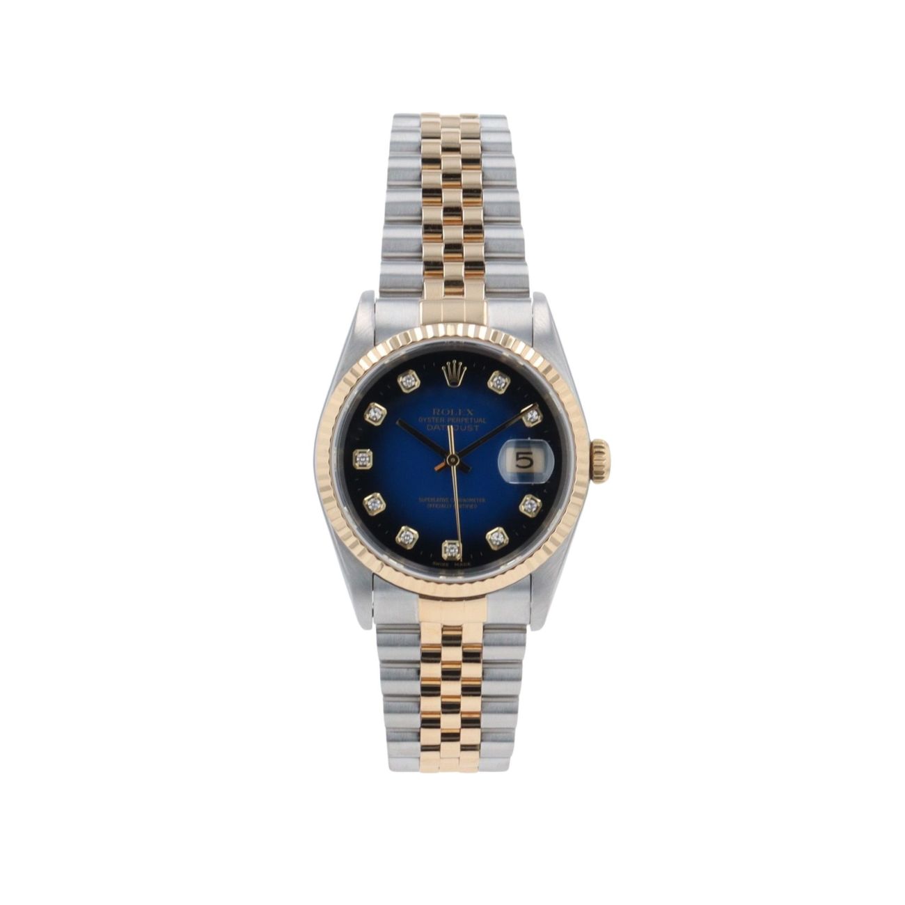 Rolex Custom Datejust Pre Owned Watch Ref 16233