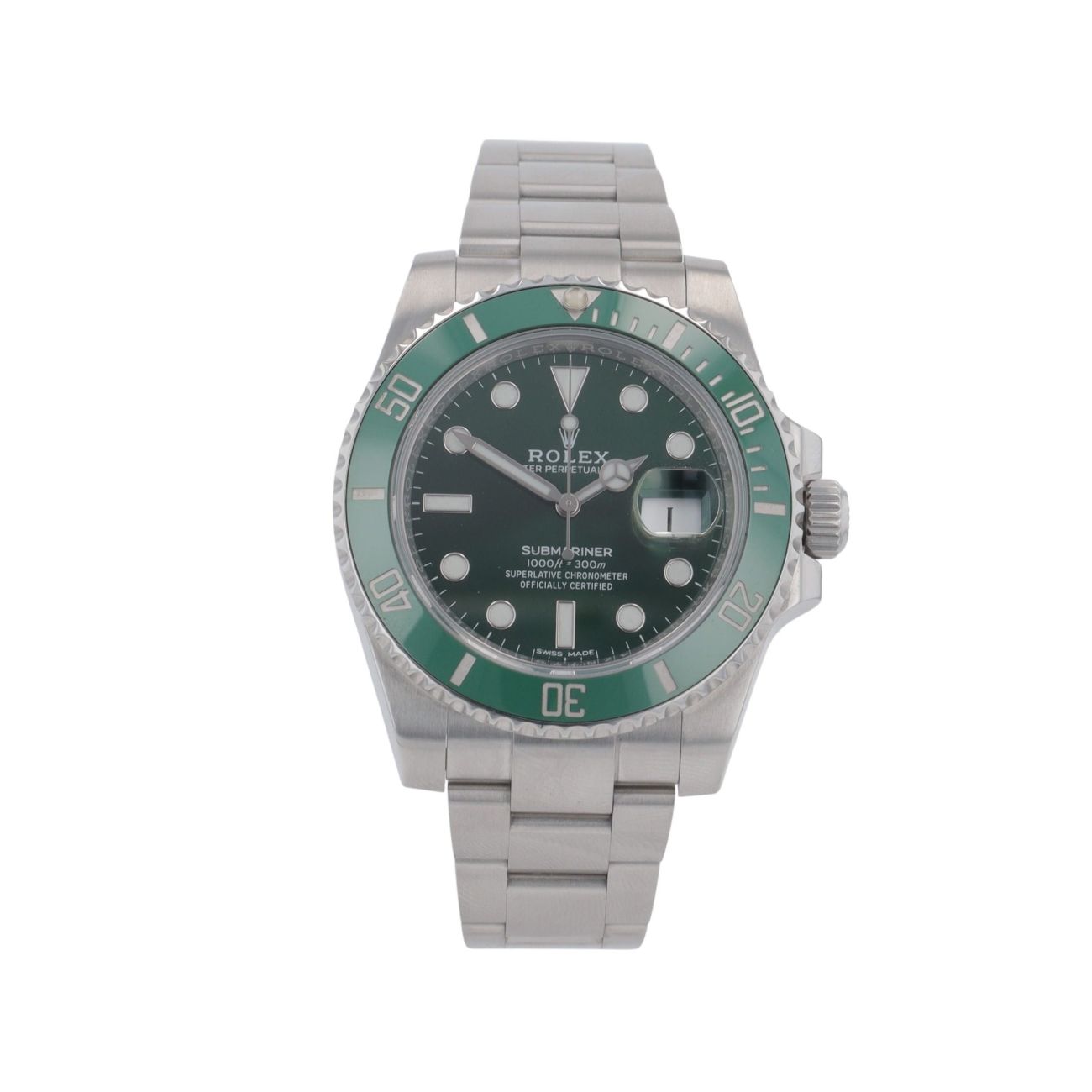 Rolex Submariner 'Hulk' Pre Owned Watch Ref 116610LV