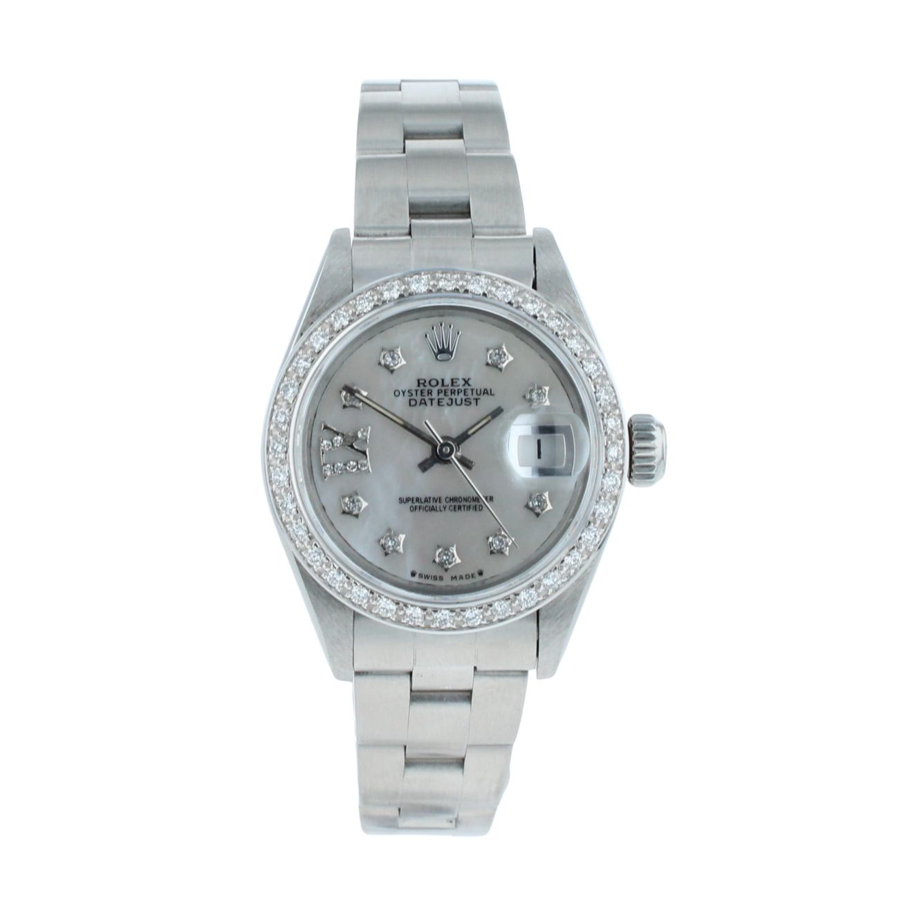 Rolex Custom Datejust Pre Owned Watch Ref 69190