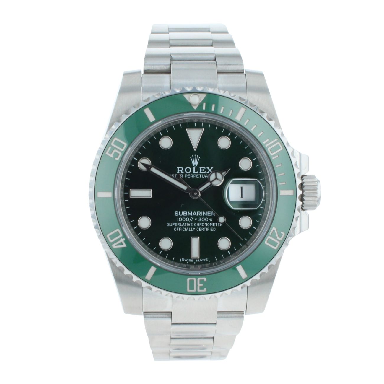 Rolex Submariner 'Hulk' Pre Owned Watch Ref 11610LV
