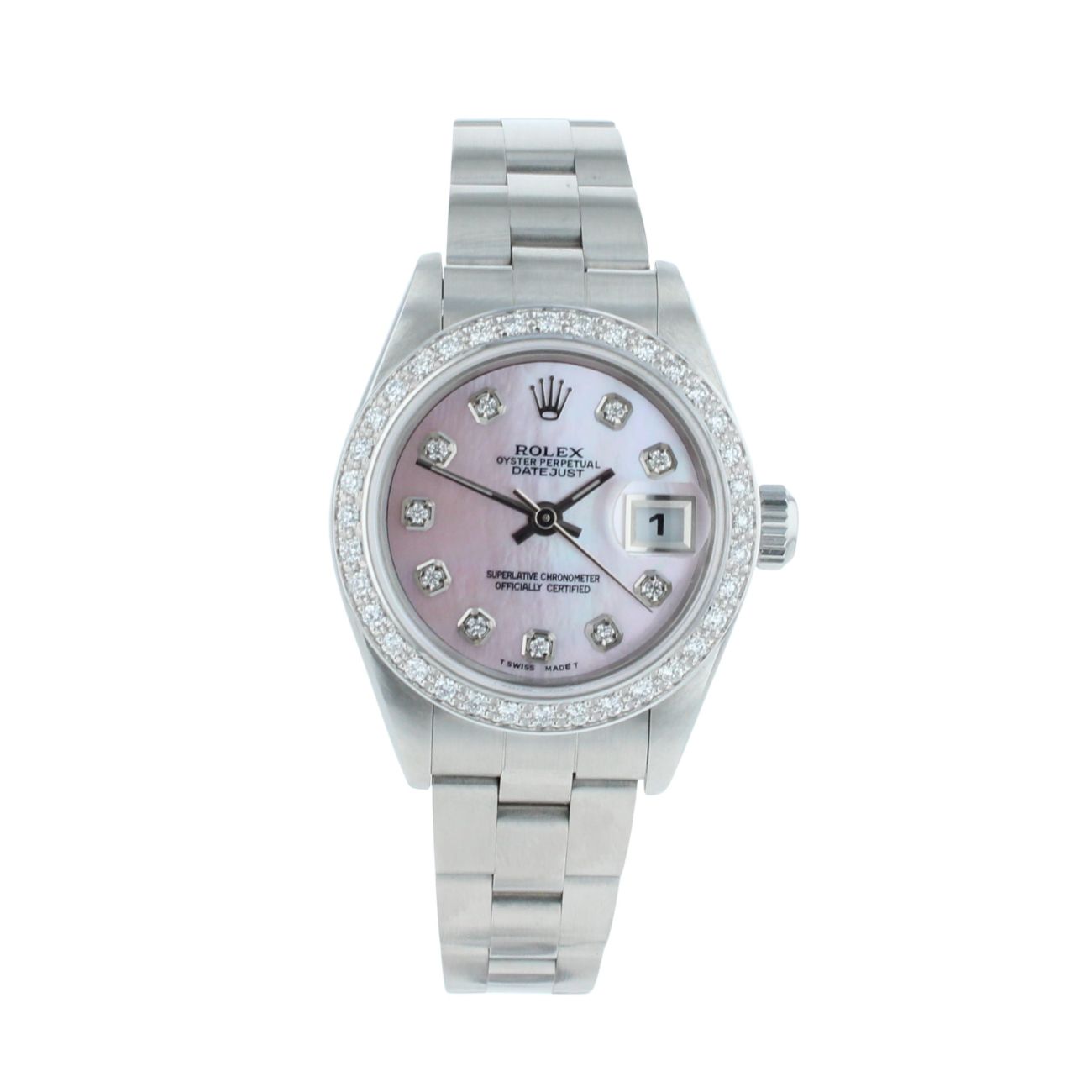 Rolex Custom Oyster Perpetual Date Pre Owned Watch Ref 791790