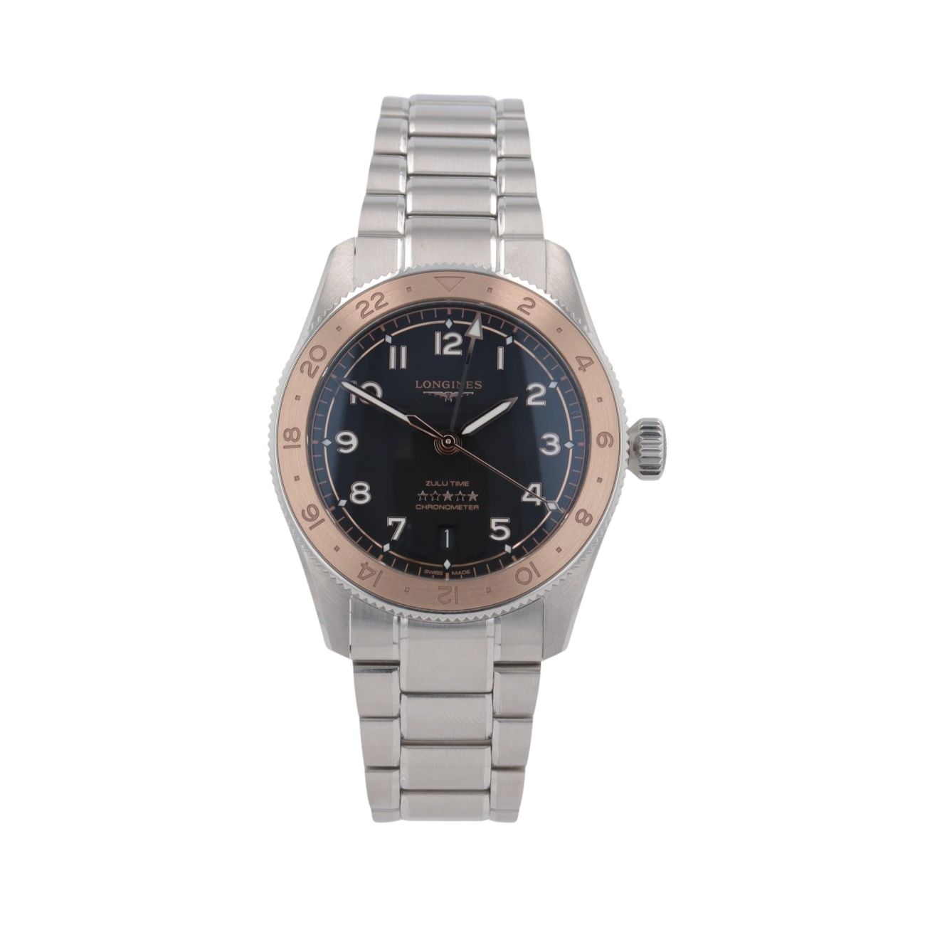 Longines Spirit Zulu Time Pre Owned Watch Ref L38035536