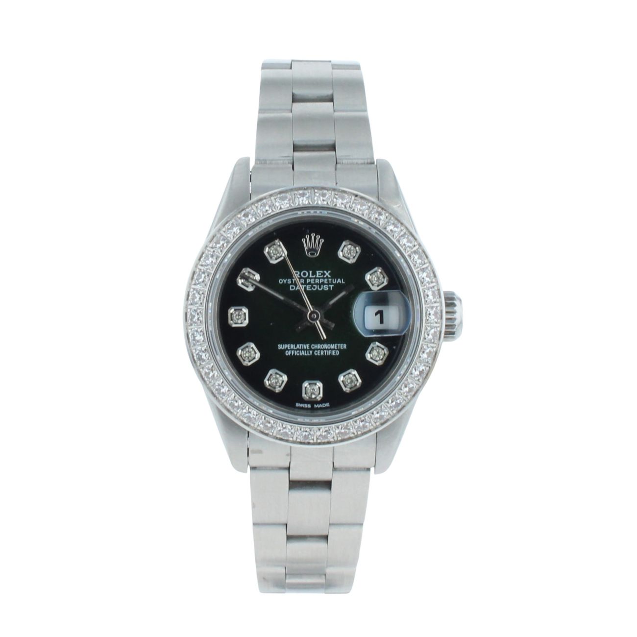 Rolex Custom Datejust Pre Owned Watch Ref 69240