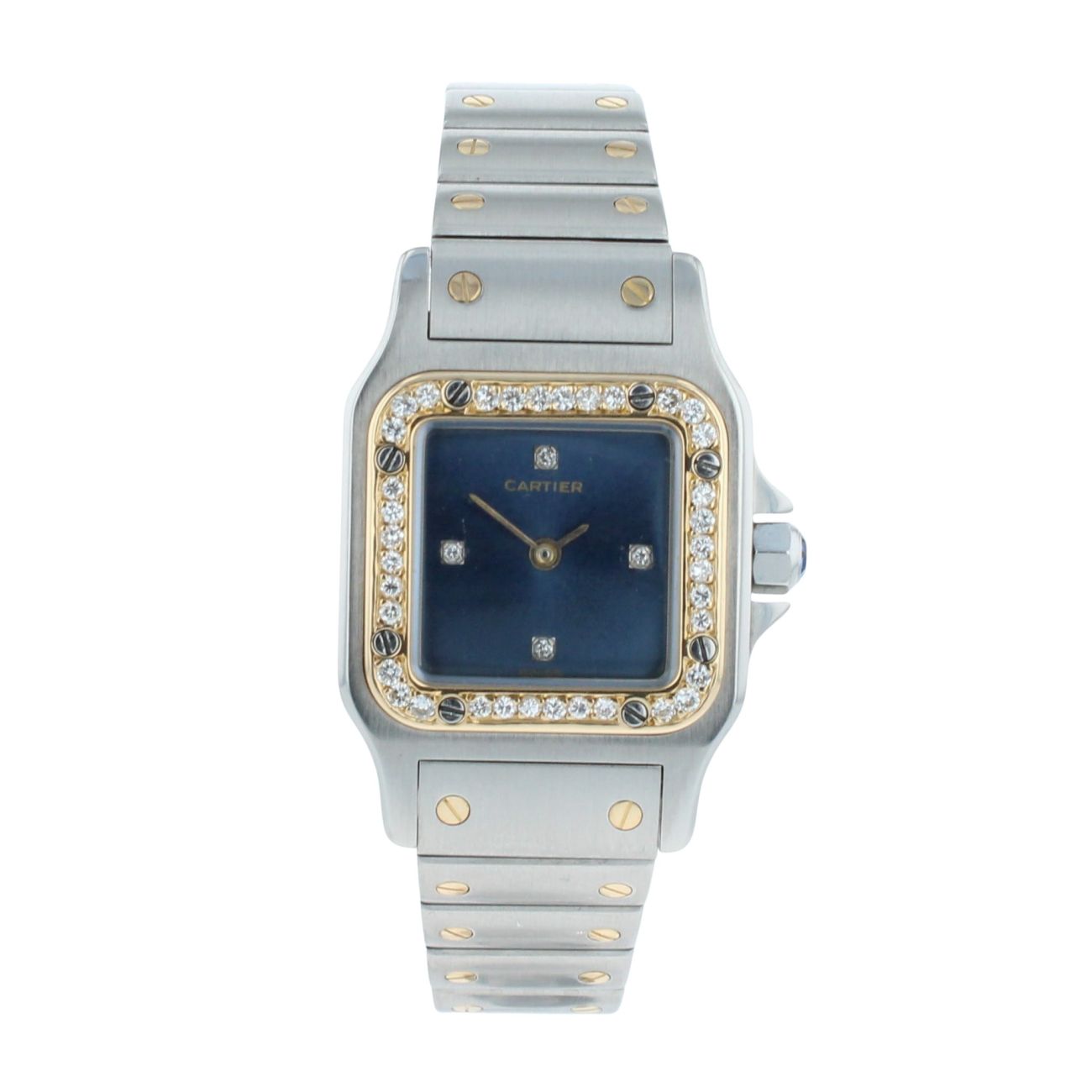 Cartier Custom Santos Pre Owned Watch Ref 1057930