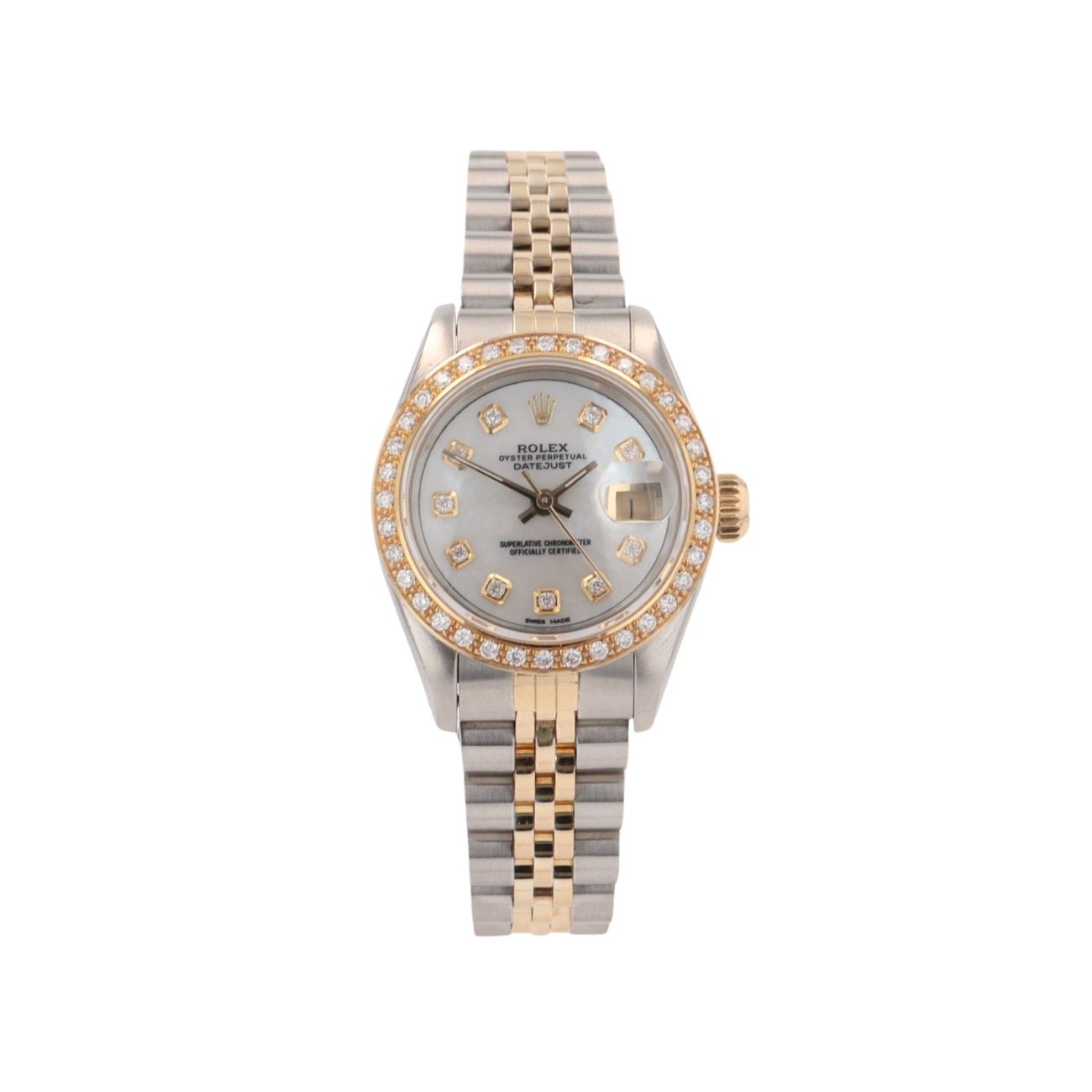 Rolex Custom Datejust Pre Owned Watch Ref 69173