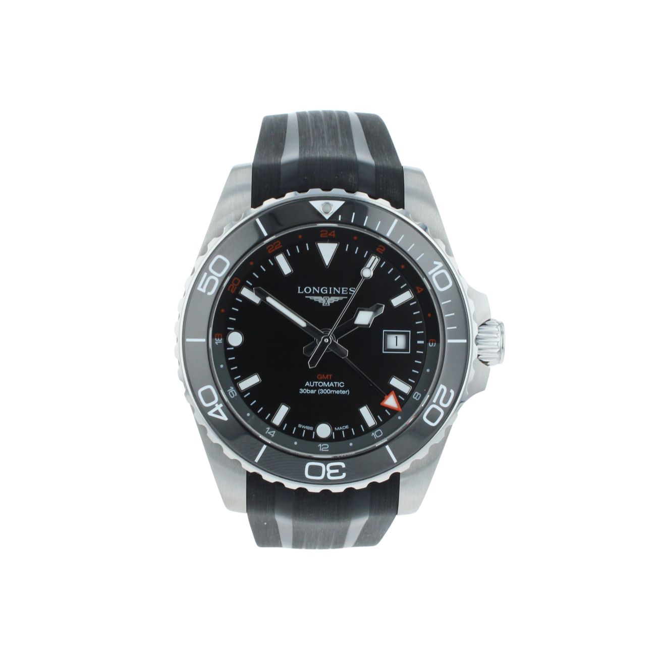 Longines Hydro Conquest GMT Pre Owned Watch Ref L3.890.4