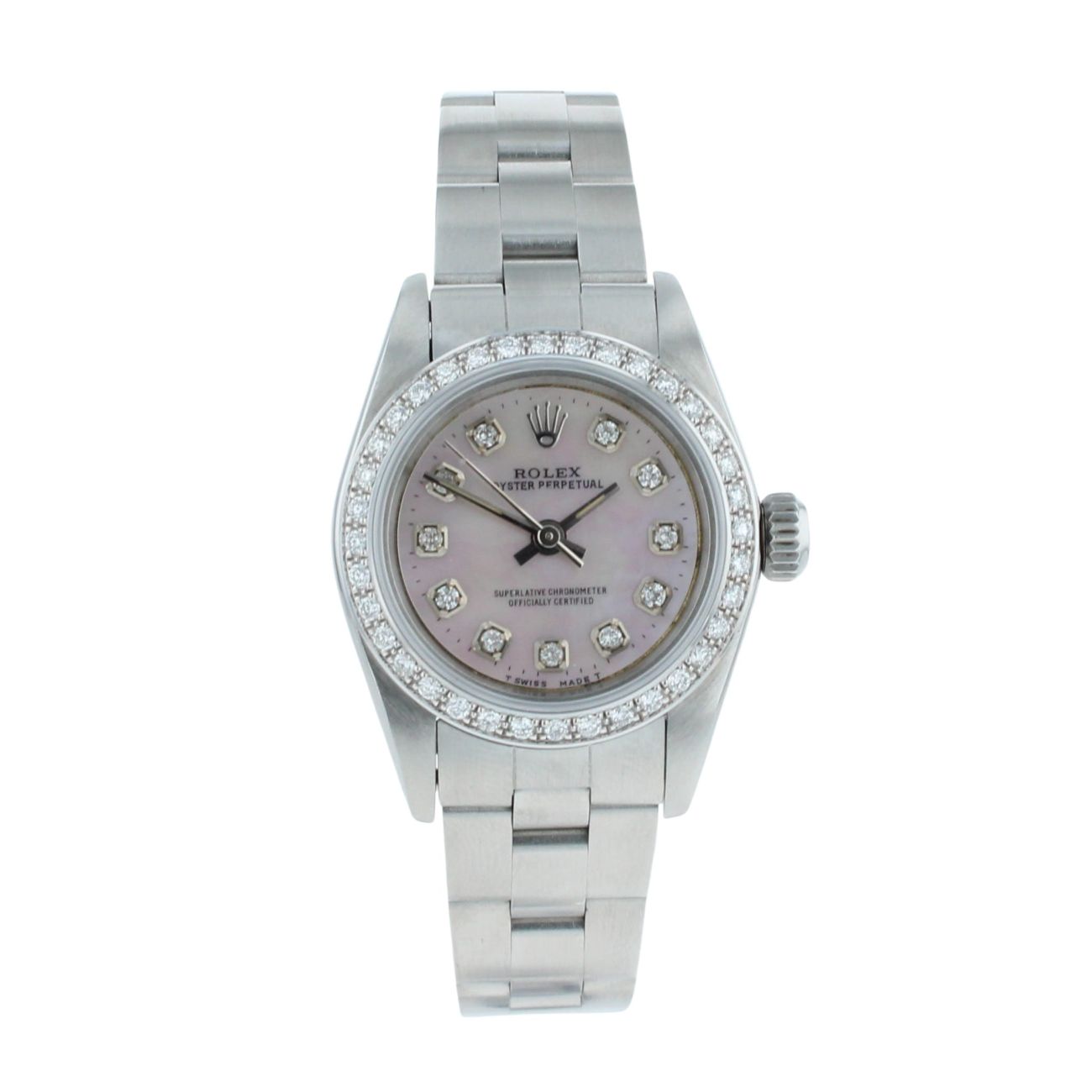 Rolex Custom Oyster Perpetual Pre Owned Watch Ref 67180