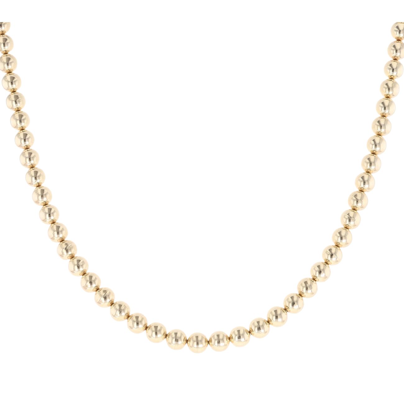 9ct Yellow Gold Beaded Chain 18"