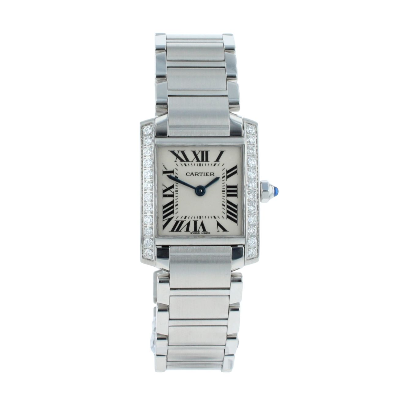 Cartier Custom Tank Francaise Pre Owned Watch Ref 2384