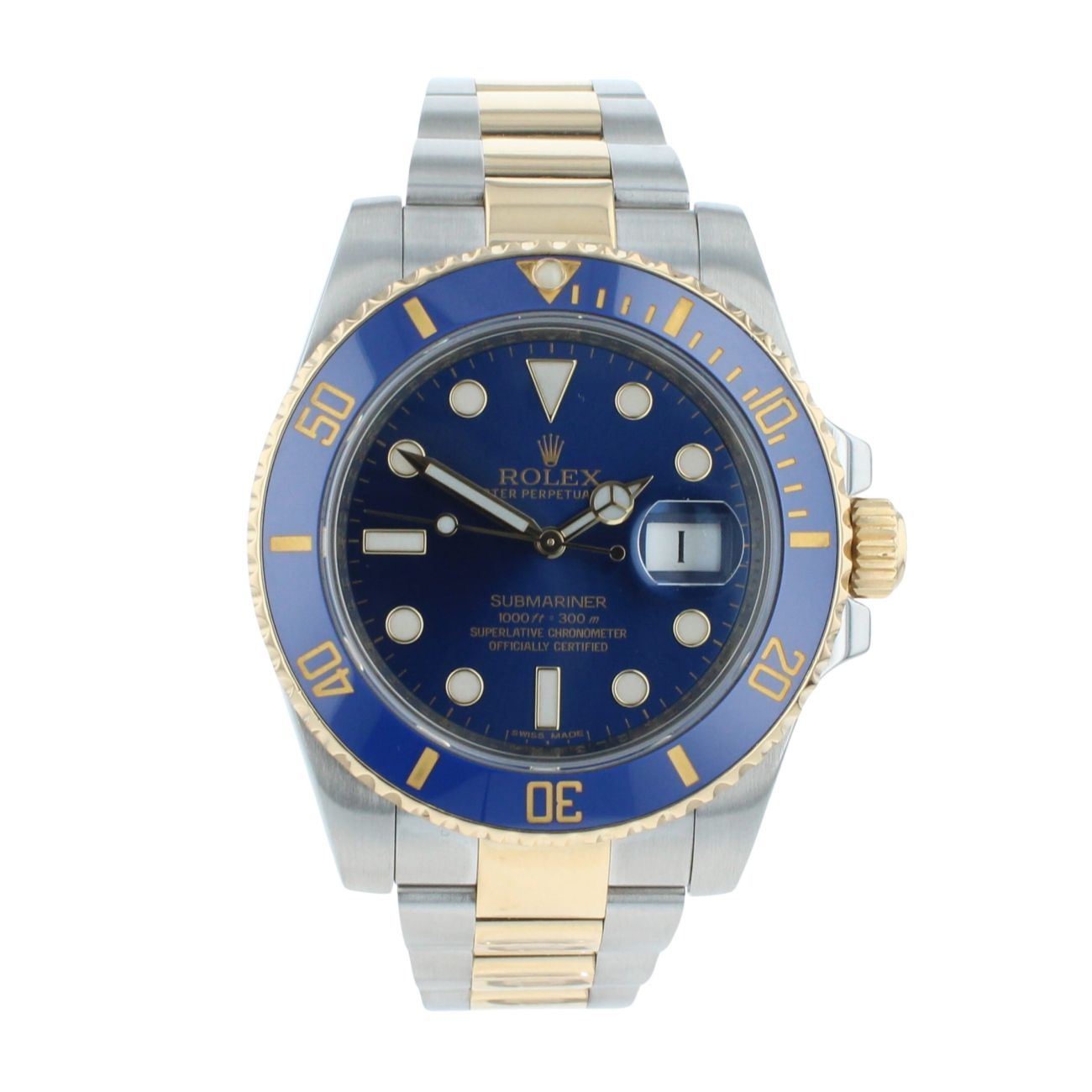 Rolex Submariner 'Bluesy' Pre Owned Watch Ref 116613LB