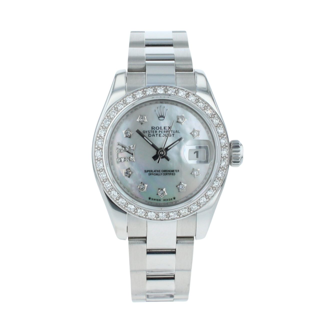 Rolex Custom Datejust Pre Owned Watch Ref 179160