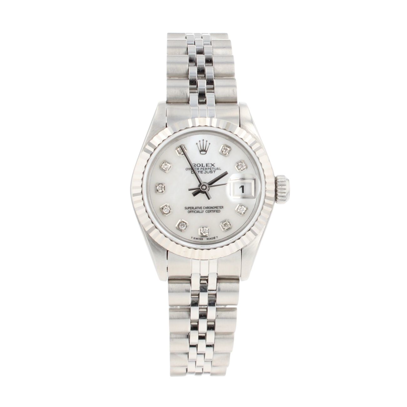 Rolex Custom Datejust Pre Owned Watch Ref 69174