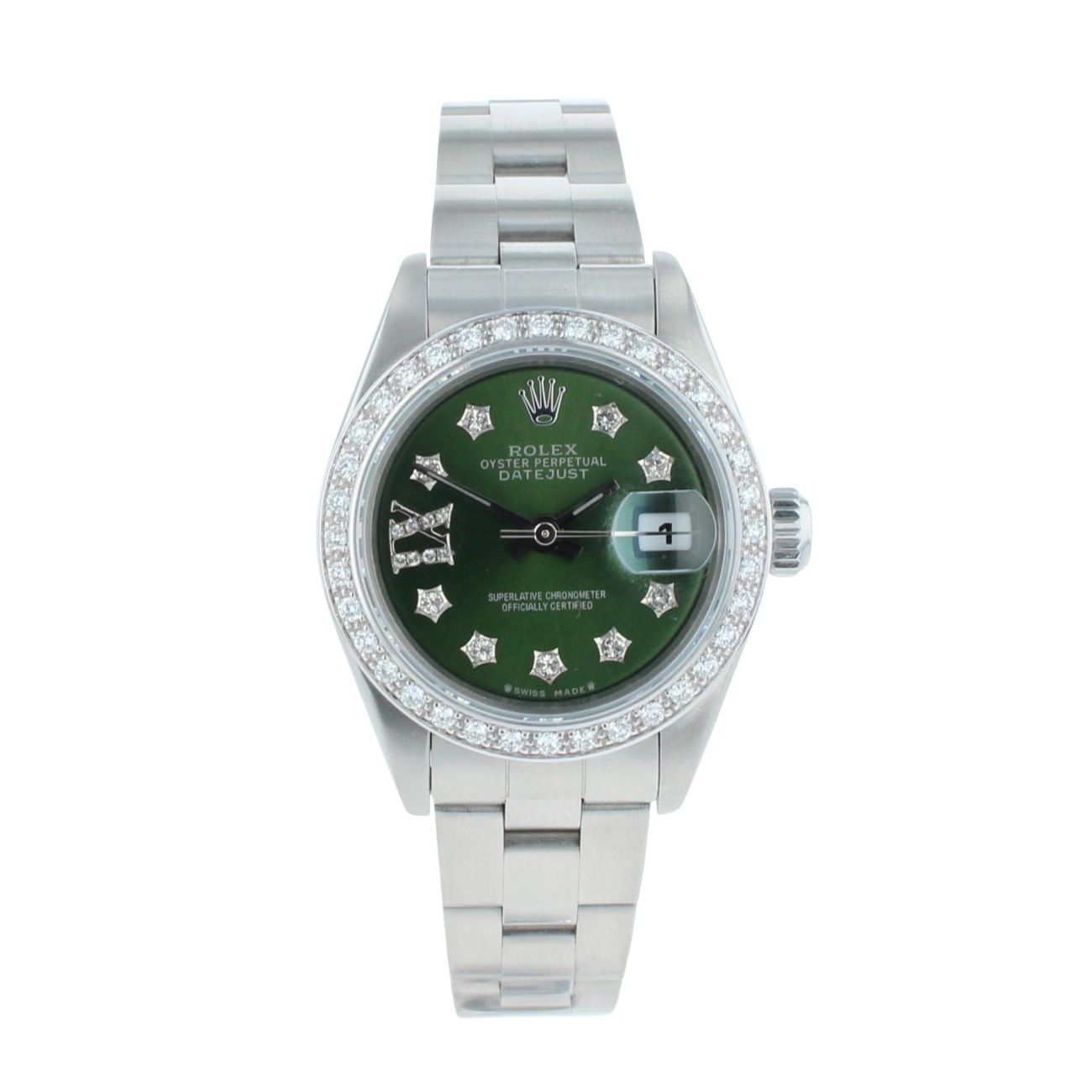Rolex Custom Oyster Perpetual Date Pre Owned Watch Ref 79160