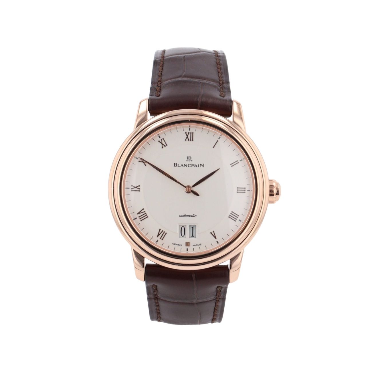 Blancpain Villeret Grande Date Pre Owned Watch Ref 6850-3642-55