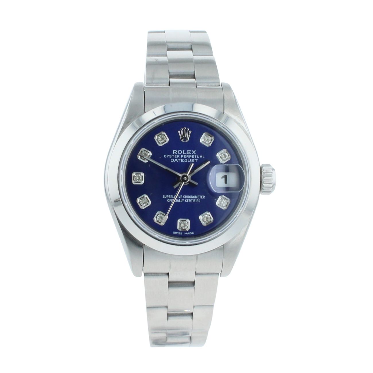 Rolex Custom Oyster Perpetual Date Pre Owned Watch Ref 79160