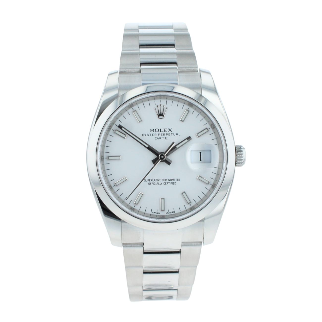 Rolex Oyster Perpetual Date Pre Owned Watch Ref 115200