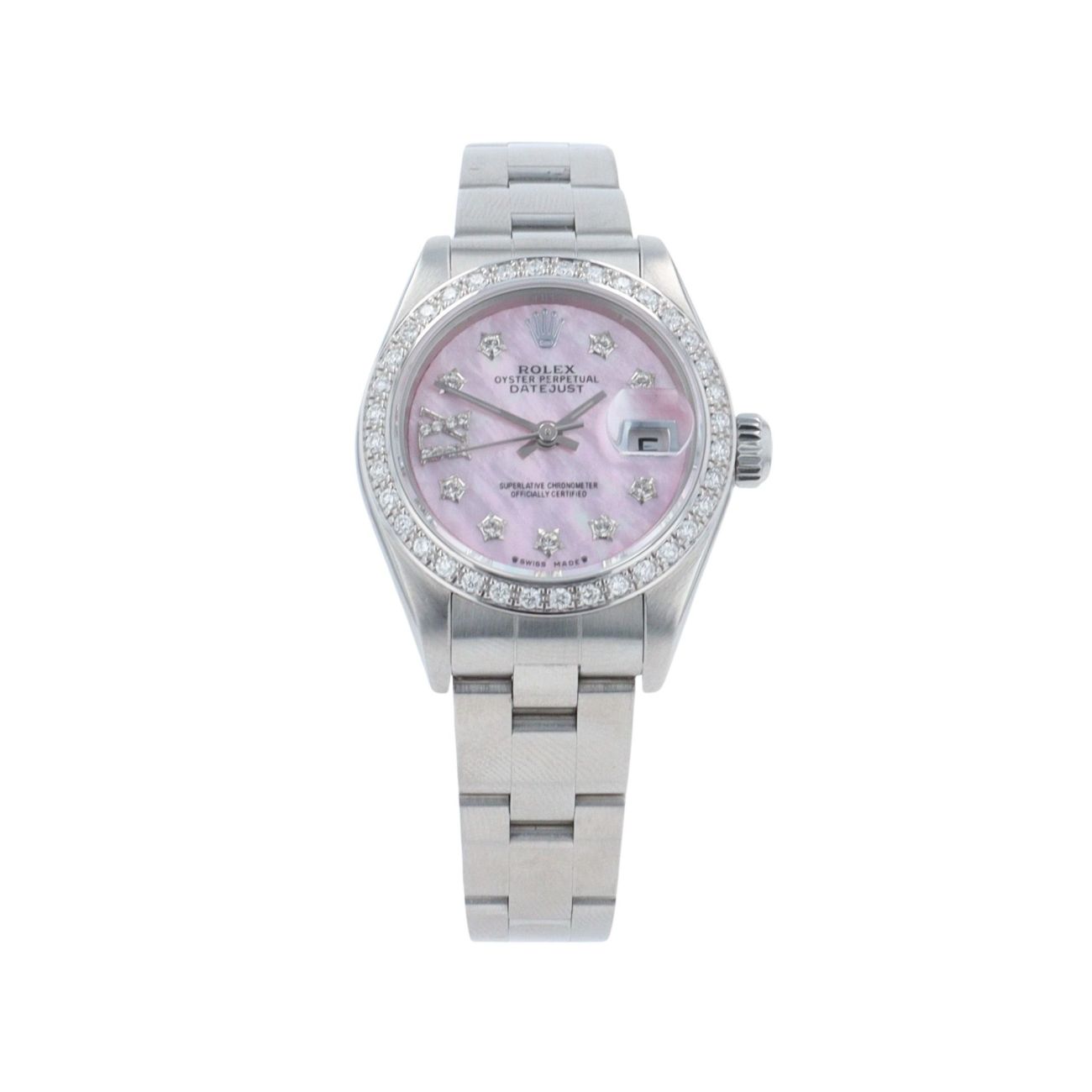 Rolex Custom Oyster Perpetual Date Pre Owned Watch Ref 79160