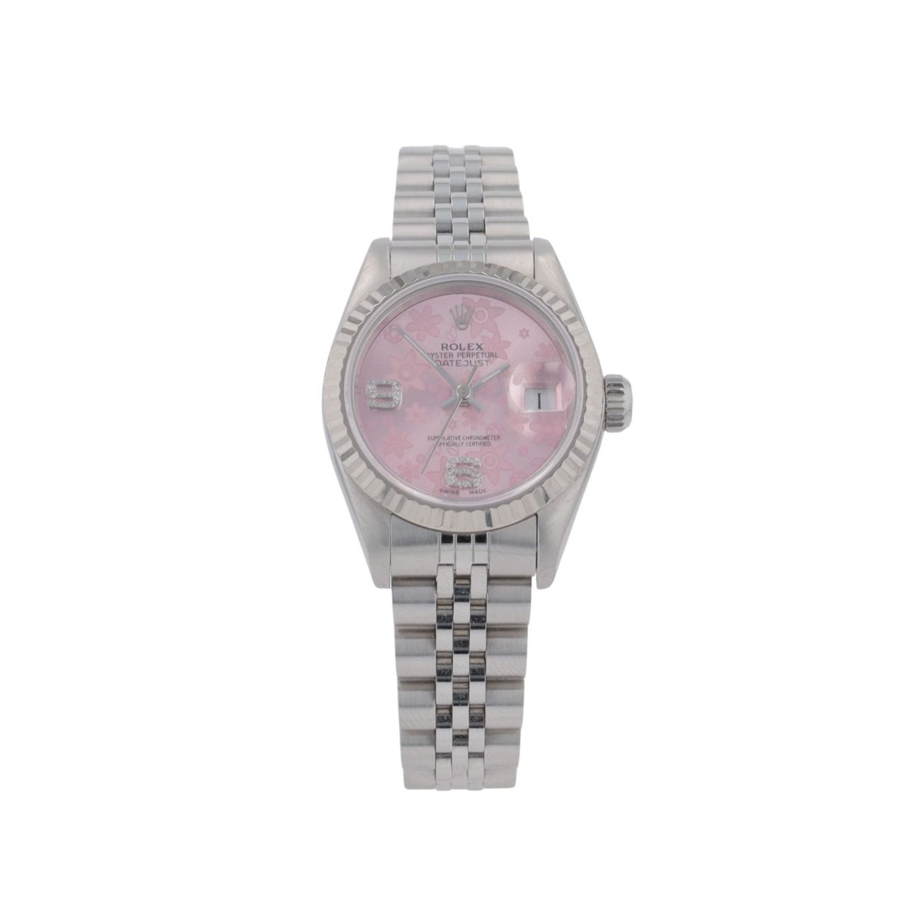 Rolex Custom Datejust Pre Owned Watch Ref 69174