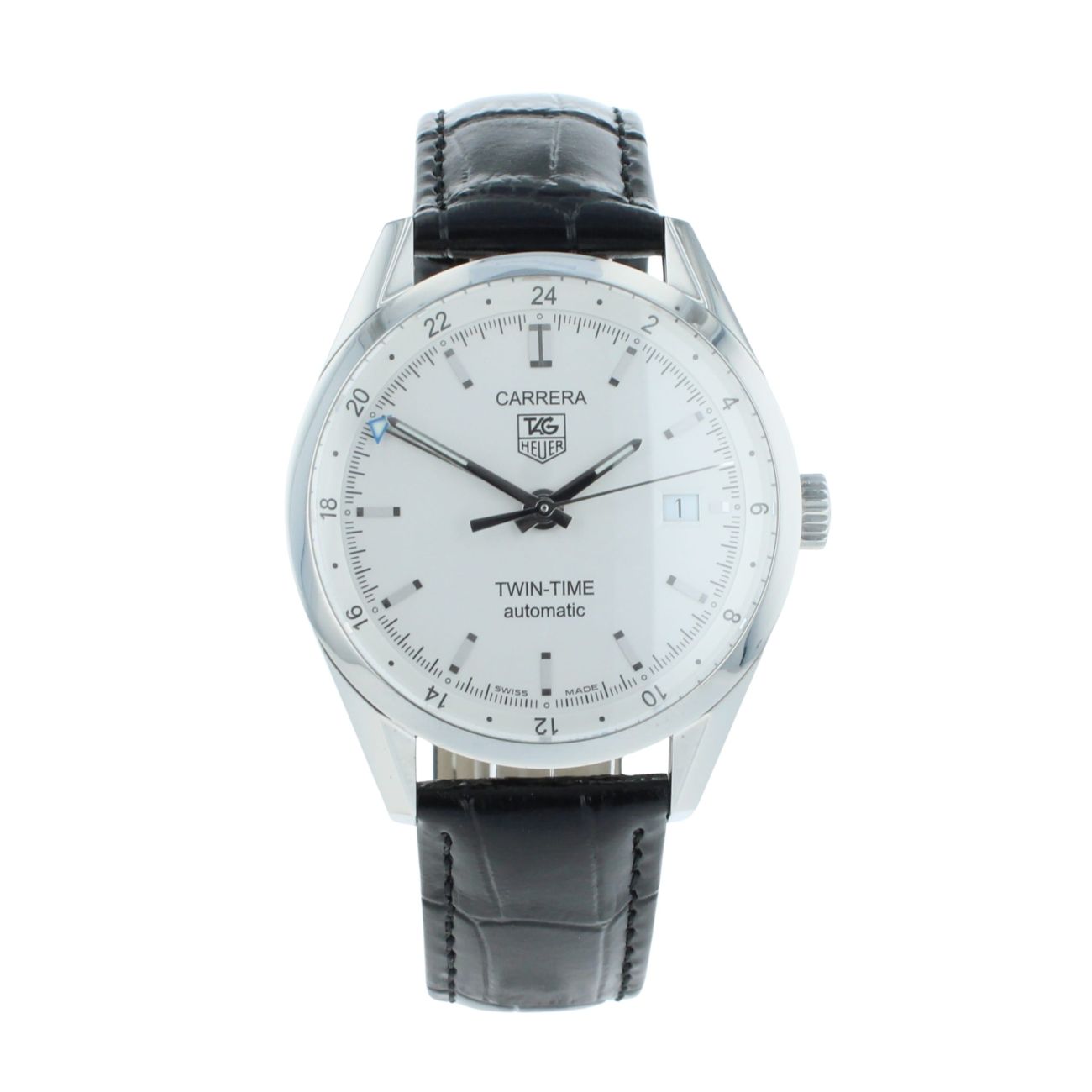 Tag Heuer Carrera Twin-Time Pre Owned Watch Ref WV2113