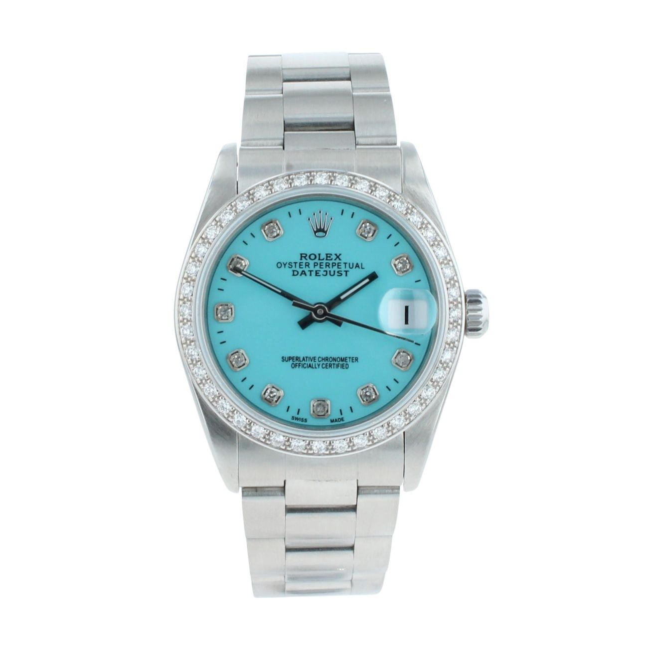 Rolex Custom Datejust Pre Owned Watch Ref 78240