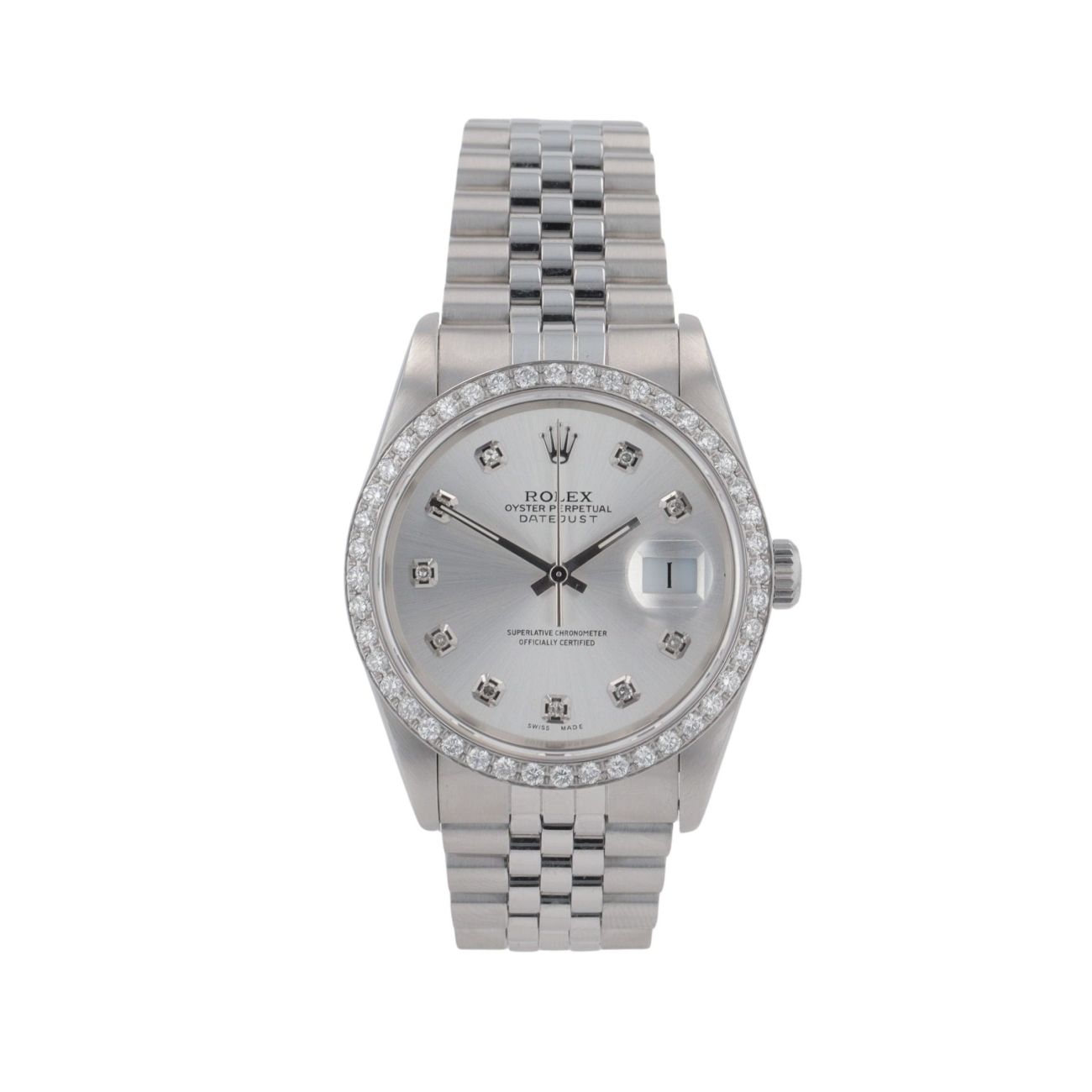 Rolex Custom Datejust Pre Owned Watch Ref 16234
