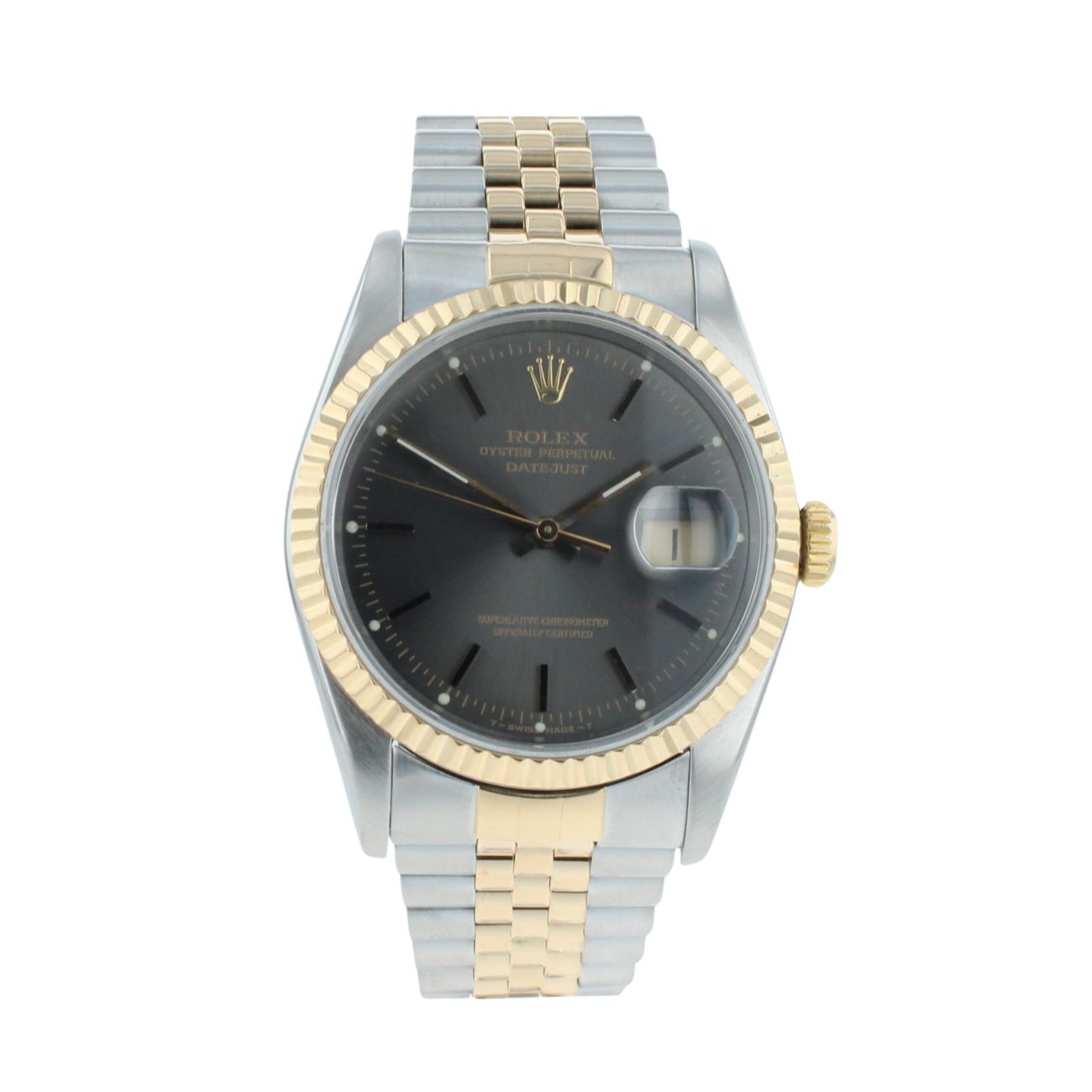 Rolex Custom Datejust Pre Owned Watch Ref 16233