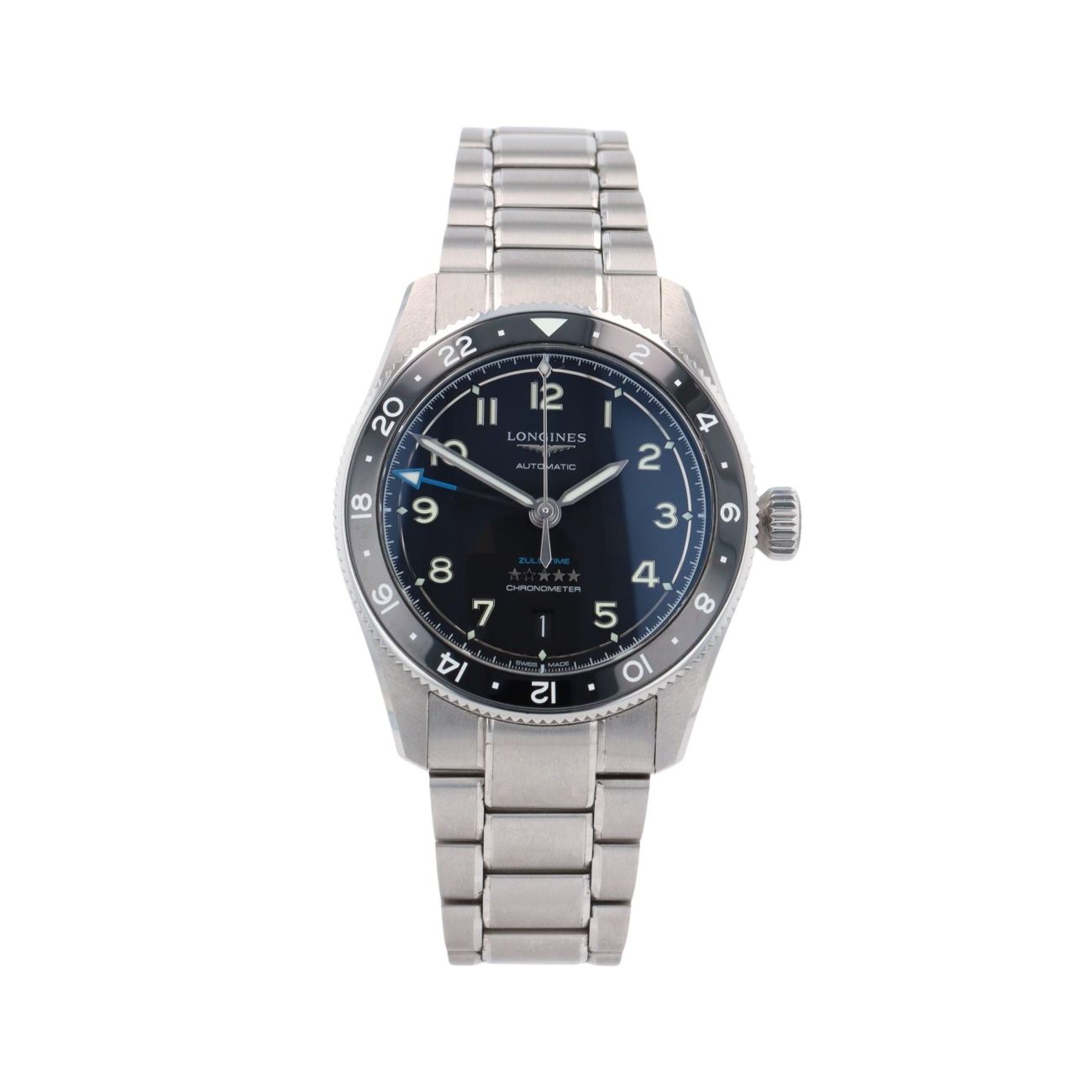 Longines Spirit Zulu Time Pre Owned Watch Ref L3.802.4