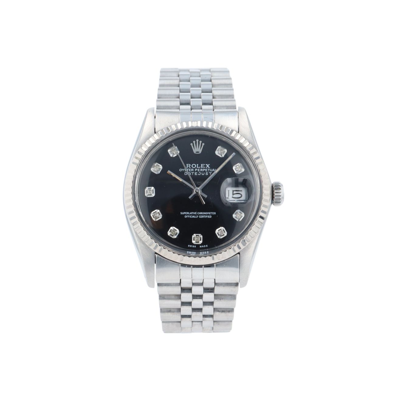 Rolex Custom Datejust Pre Owned Watch Ref 16014