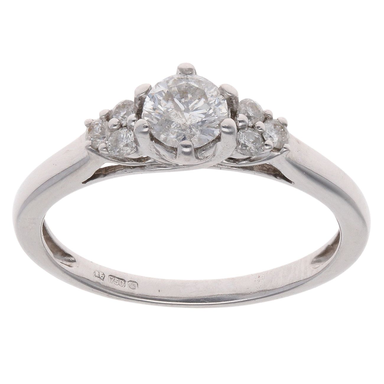 18ct White Gold 0.55ct Brilliant Cut Diamond Dress Ring RAMS766359042002 | Ramsdens Jewellery 18ct White Gold 0.55ct Brilliant Cut Diamond Dress Ring RAMS766359042002 | Ramsdens Jewellery
